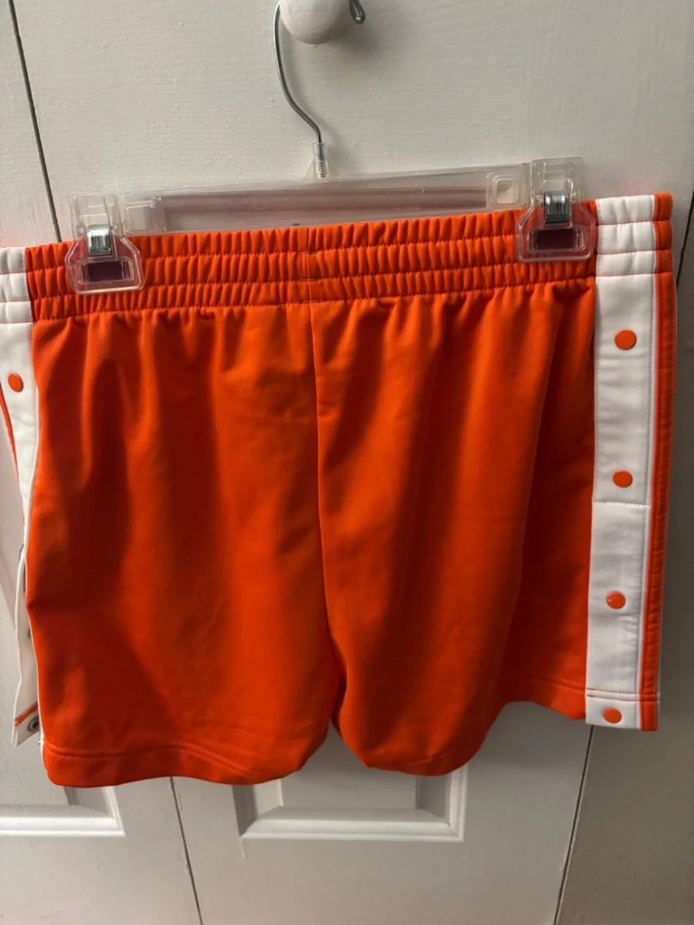 adidas University of Tennessee Orange White Retro Track Snap aide Shorts size M - Picture 3 of 6